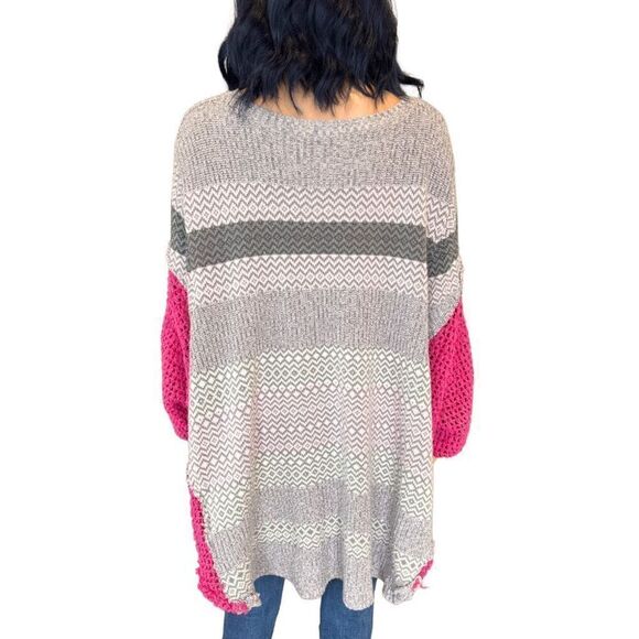 Upcycled Oversized Knit Tunic Sweater - Picture 6 of 6